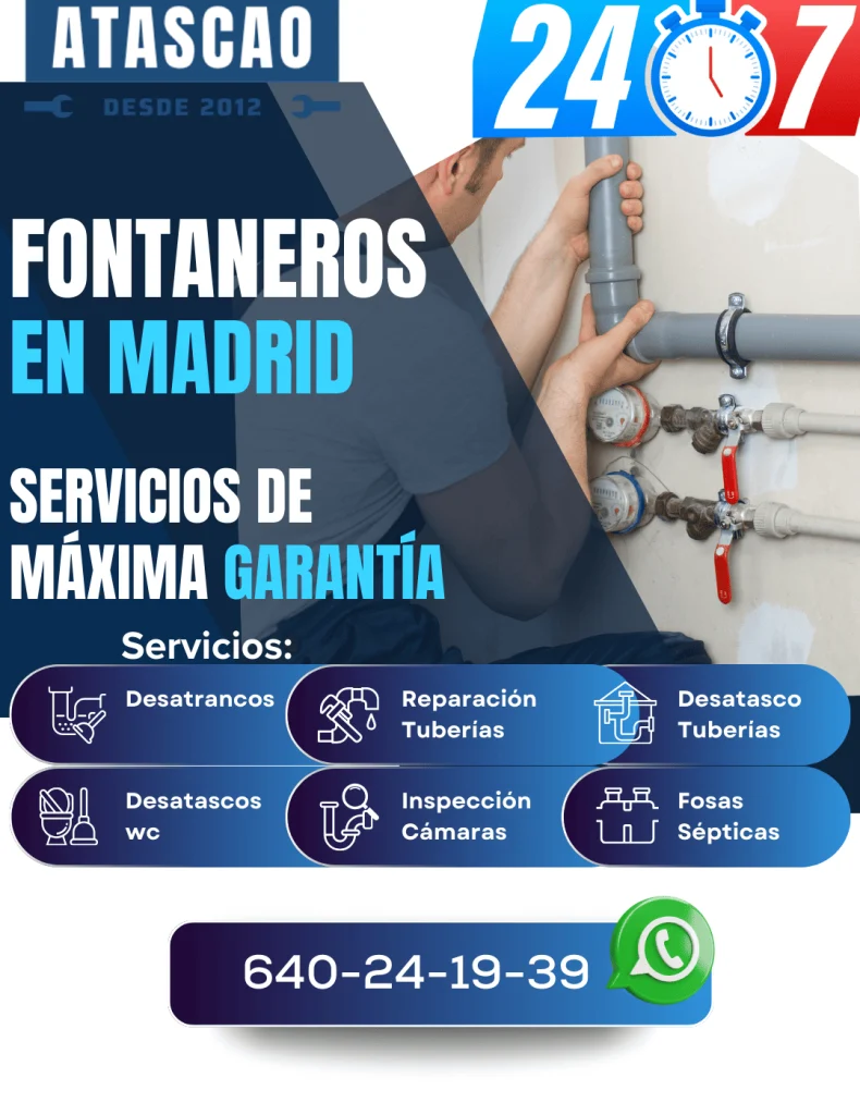Fontaneros profesionales en madrid