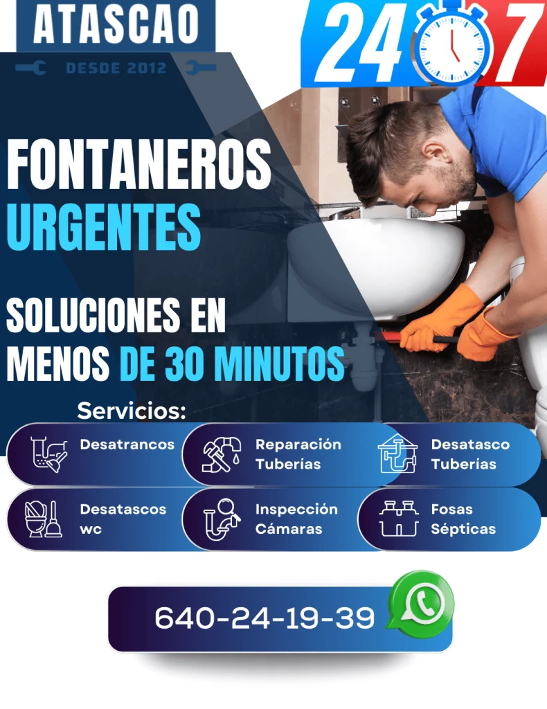 Fontaneros urgentes 24 horas